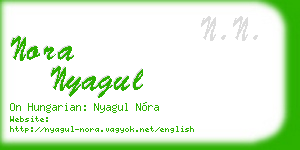 nora nyagul business card